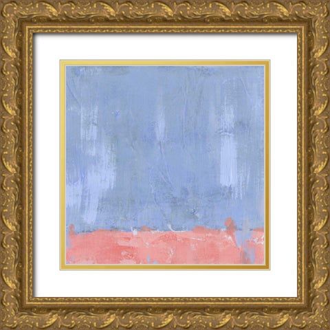 Pastel Pitch I Gold Ornate Wood Framed Art Print with Double Matting by Green, Jacob