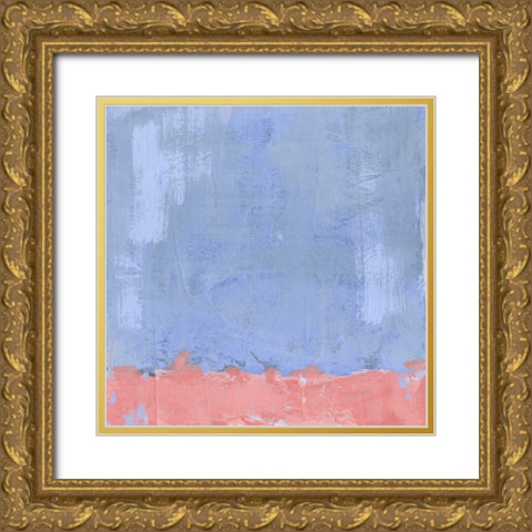 Pastel Pitch II Gold Ornate Wood Framed Art Print with Double Matting by Green, Jacob