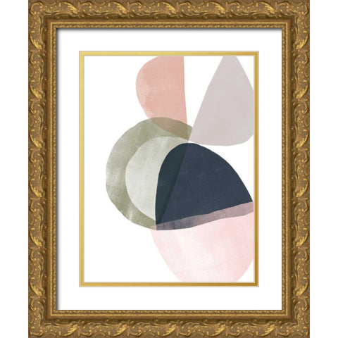 Encapsulate I Gold Ornate Wood Framed Art Print with Double Matting by Vess, June Erica