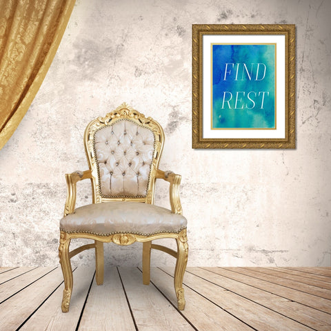 Finding Rest II Gold Ornate Wood Framed Art Print with Double Matting by Sizemore, Natalie