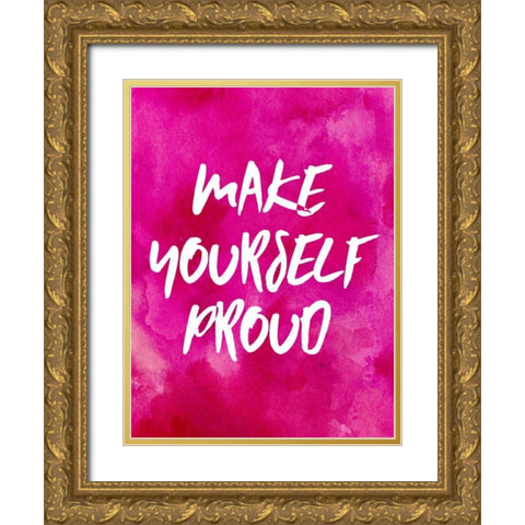 You Go II Gold Ornate Wood Framed Art Print with Double Matting by Sizemore, Natalie