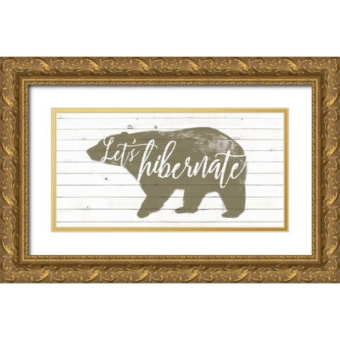 Lodge Hibernation I Gold Ornate Wood Framed Art Print with Double Matting by Popp, Grace