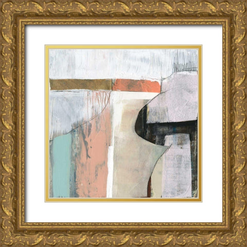 Sweet Collage I Gold Ornate Wood Framed Art Print with Double Matting by Goldberger, Jennifer