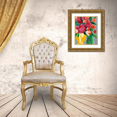 Plush Harvest II Gold Ornate Wood Framed Art Print with Double Matting by Warren, Annie