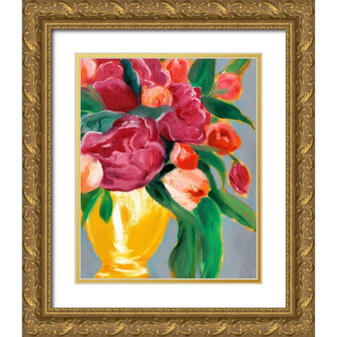 Plush Harvest II Gold Ornate Wood Framed Art Print with Double Matting by Warren, Annie