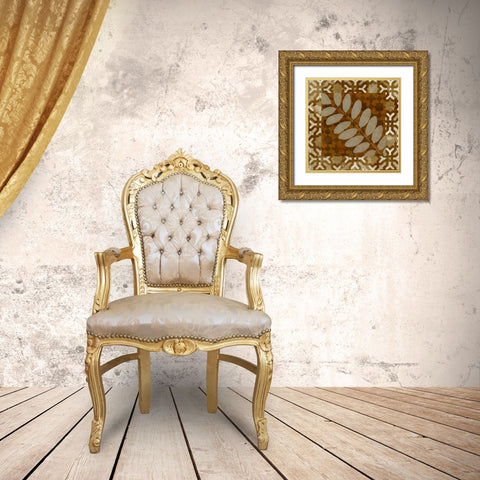 Shades of Brown II Gold Ornate Wood Framed Art Print with Double Matting by Saunders, Alonzo