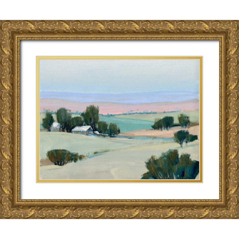 Rural Tranquility I Gold Ornate Wood Framed Art Print with Double Matting by OToole, Tim
