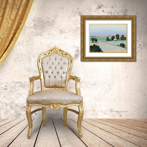 Rural Tranquility II Gold Ornate Wood Framed Art Print with Double Matting by OToole, Tim