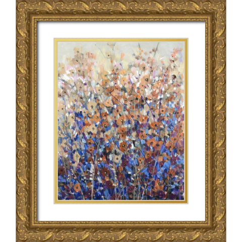 Fall Wildflowers I Gold Ornate Wood Framed Art Print with Double Matting by OToole, Tim