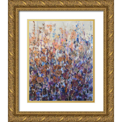 Fall Wildflowers II Gold Ornate Wood Framed Art Print with Double Matting by OToole, Tim