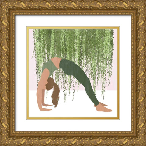 Namaste Home III Gold Ornate Wood Framed Art Print with Double Matting by Popp, Grace
