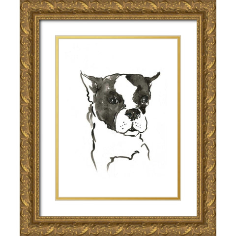 WAG: The Dog V Gold Ornate Wood Framed Art Print with Double Matting by Binder, Vanessa