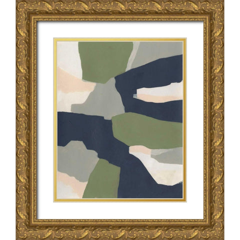 Delta II Gold Ornate Wood Framed Art Print with Double Matting by Vess, June Erica