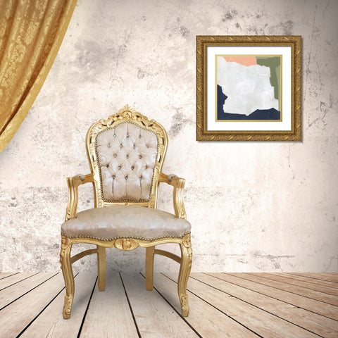 Tectonic Boundaries IV Gold Ornate Wood Framed Art Print with Double Matting by Vess, June Erica