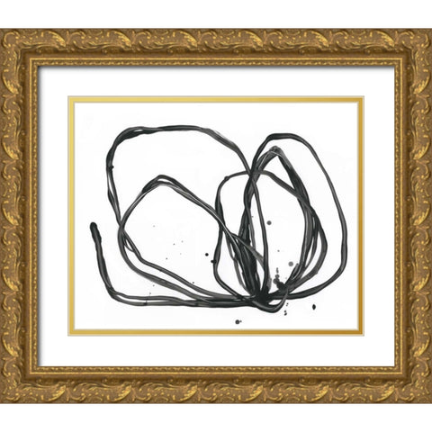 Twine Bundle I Gold Ornate Wood Framed Art Print with Double Matting by Vess, June Erica
