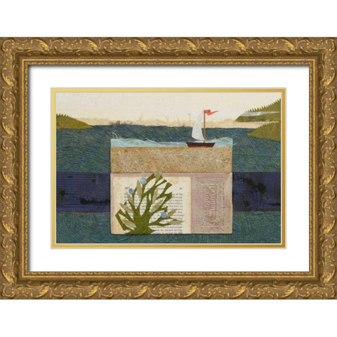 Tiny House III Gold Ornate Wood Framed Art Print with Double Matting by Savory, Susan