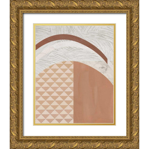 Mountain Glow I Gold Ornate Wood Framed Art Print with Double Matting by Wang, Melissa