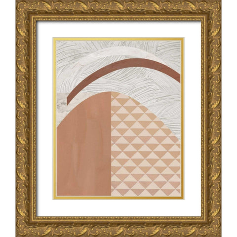 Mountain Glow II Gold Ornate Wood Framed Art Print with Double Matting by Wang, Melissa