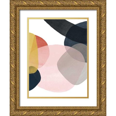 Layer Cycle III Gold Ornate Wood Framed Art Print with Double Matting by Vess, June Erica