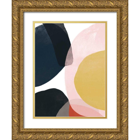 Layer Cycle IV Gold Ornate Wood Framed Art Print with Double Matting by Vess, June Erica