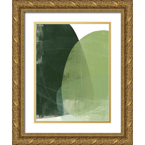 Verdant Arc I Gold Ornate Wood Framed Art Print with Double Matting by Vess, June Erica