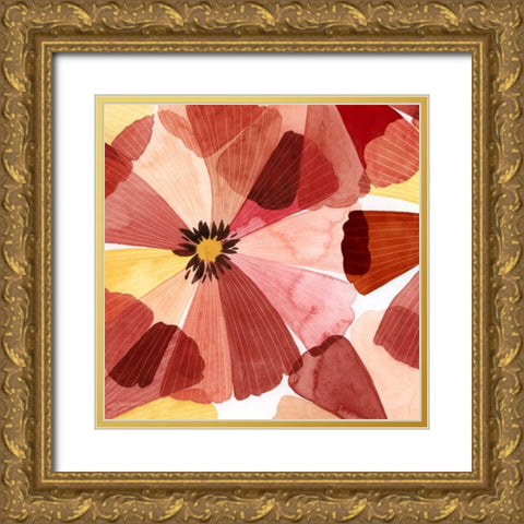 Elementary Flora I Gold Ornate Wood Framed Art Print with Double Matting by Popp, Grace
