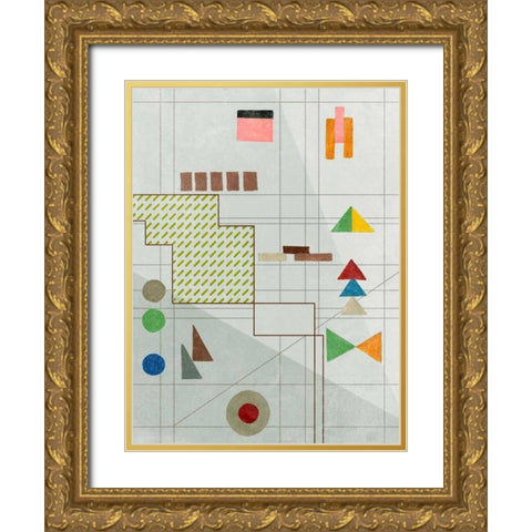 Dreaming Nebula IV Gold Ornate Wood Framed Art Print with Double Matting by Wang, Melissa