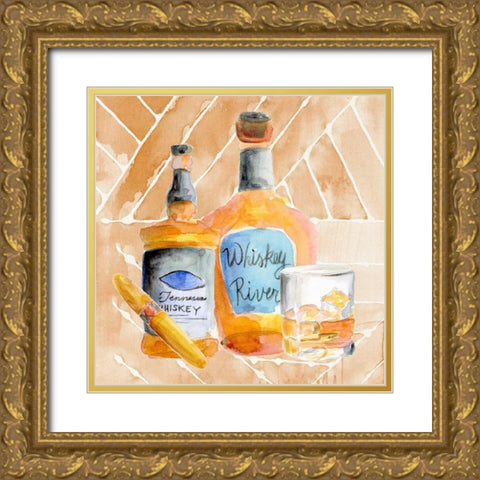 Man Cave I Gold Ornate Wood Framed Art Print with Double Matting by Moore, Regina