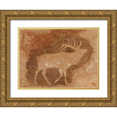 Lodge Chaperone III Gold Ornate Wood Framed Art Print with Double Matting by Moore, Regina