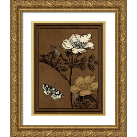 Gilded Blossom IV Gold Ornate Wood Framed Art Print with Double Matting by Vision Studio