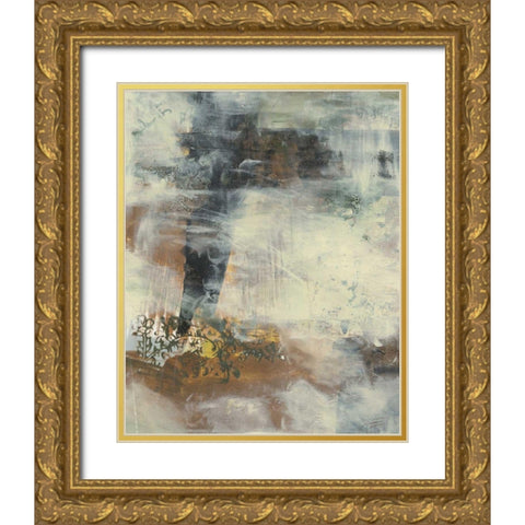 Camouflage III Gold Ornate Wood Framed Art Print with Double Matting by Moore, Regina