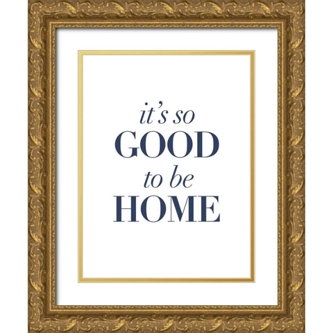 Home-y I Gold Ornate Wood Framed Art Print with Double Matting by Popp, Grace