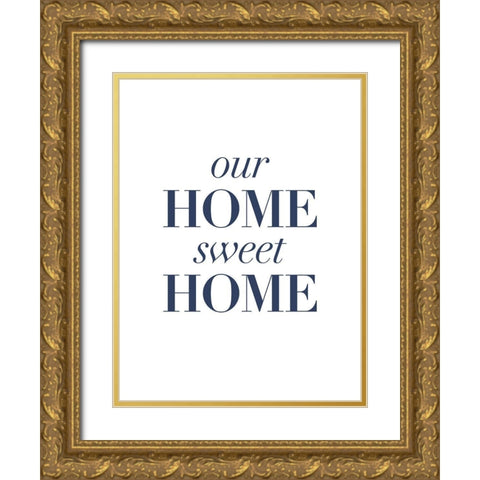 Home-y II Gold Ornate Wood Framed Art Print with Double Matting by Popp, Grace