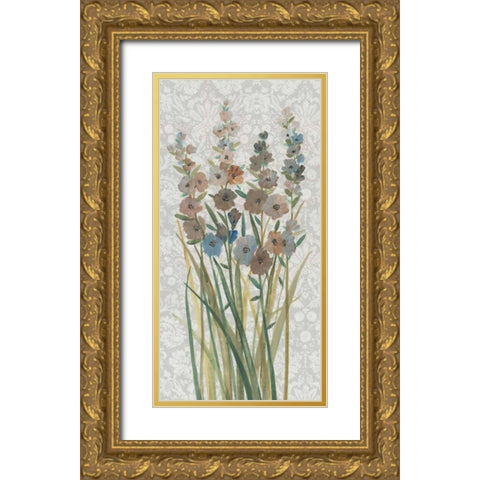 Patch of Wildflowers III Gold Ornate Wood Framed Art Print with Double Matting by OToole, Tim