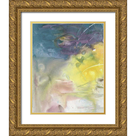 Softest Light I Gold Ornate Wood Framed Art Print with Double Matting by Combs, Joyce