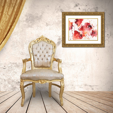 Bright Days II Gold Ornate Wood Framed Art Print with Double Matting by Combs, Joyce