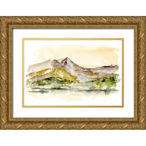 Plum Ridge I Gold Ornate Wood Framed Art Print with Double Matting by Harper, Ethan