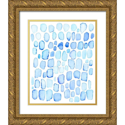 Ice Cubes I Gold Ornate Wood Framed Art Print with Double Matting by Popp, Grace