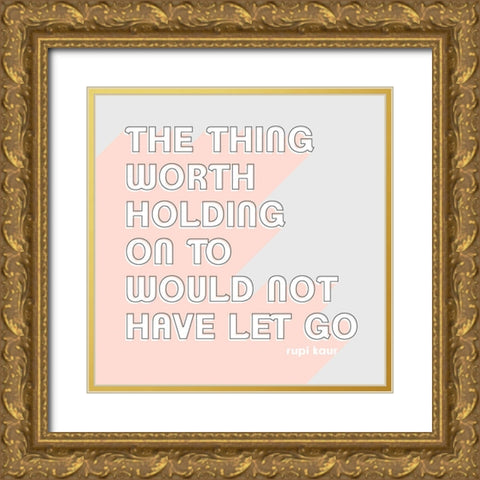 Be Kind II Gold Ornate Wood Framed Art Print with Double Matting by Popp, Grace