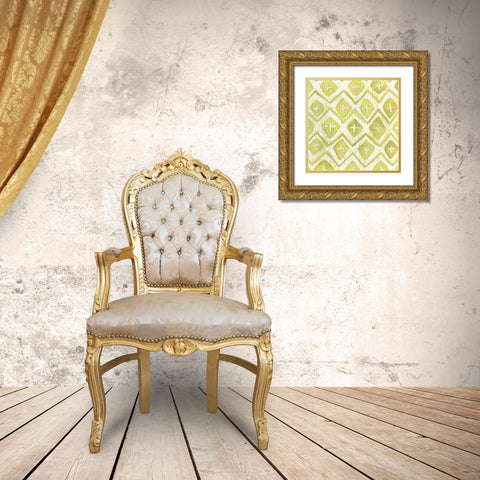 Eclectic Textile II Gold Ornate Wood Framed Art Print with Double Matting by Vess, June Erica