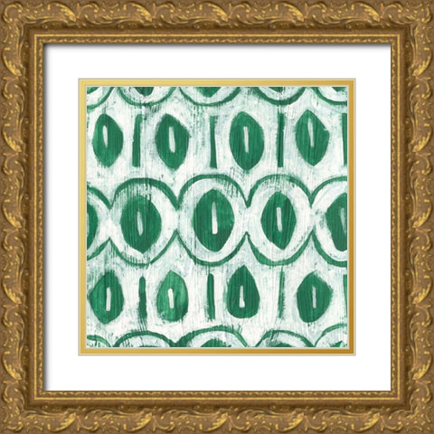 Eclectic Textile III Gold Ornate Wood Framed Art Print with Double Matting by Vess, June Erica
