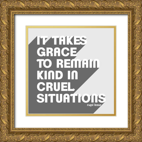 Let Go I Gold Ornate Wood Framed Art Print with Double Matting by Popp, Grace