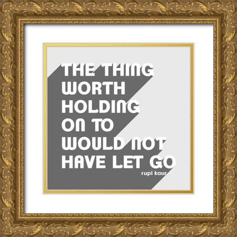 Let Go II Gold Ornate Wood Framed Art Print with Double Matting by Popp, Grace