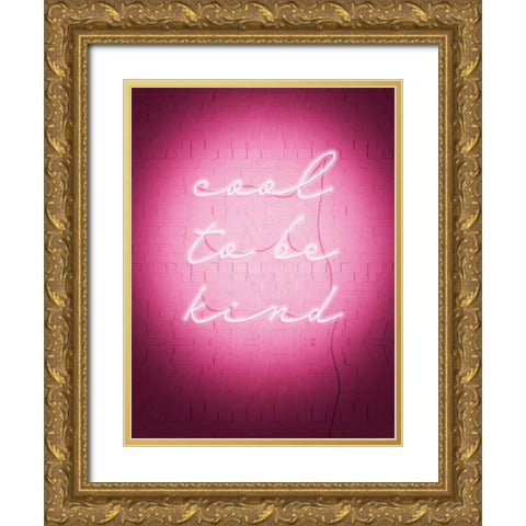 Sweet Neon I Gold Ornate Wood Framed Art Print with Double Matting by Popp, Grace