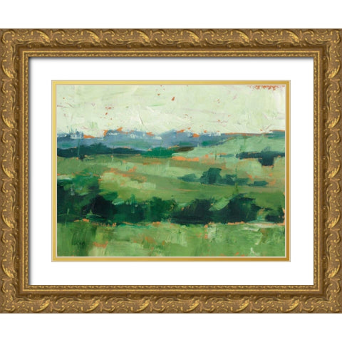 Tree Line Vista II Gold Ornate Wood Framed Art Print with Double Matting by Harper, Ethan