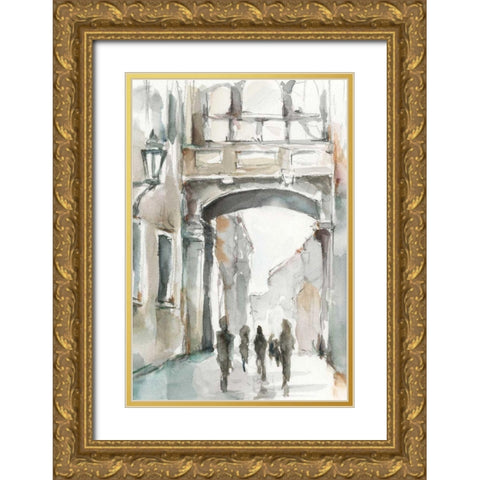 Watercolor Arch Studies I Gold Ornate Wood Framed Art Print with Double Matting by Harper, Ethan