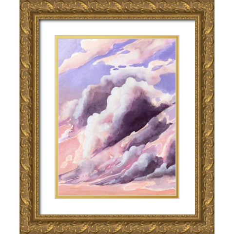 Amethyst Cumulus I Gold Ornate Wood Framed Art Print with Double Matting by Popp, Grace