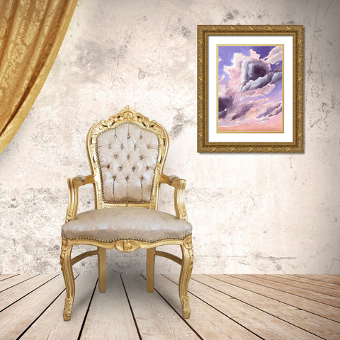 Amethyst Cumulus II Gold Ornate Wood Framed Art Print with Double Matting by Popp, Grace