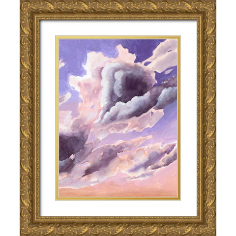 Amethyst Cumulus II Gold Ornate Wood Framed Art Print with Double Matting by Popp, Grace