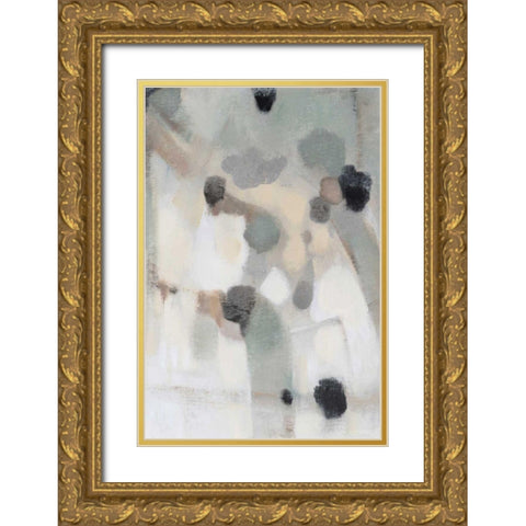 Free Form I Gold Ornate Wood Framed Art Print with Double Matting by OToole, Tim